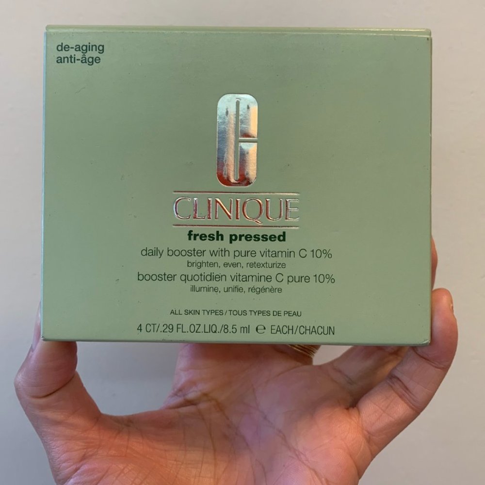 *BRAND NEW* Clinique Fresh Pressed Daily Booster with Pure Vitamin C 10% 4ct 0.2